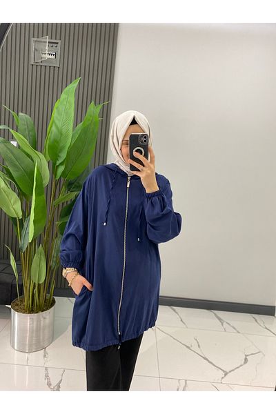 SARE BOUTIQUE Stone Embroidered Qupra Fabric Hijab Cardigan