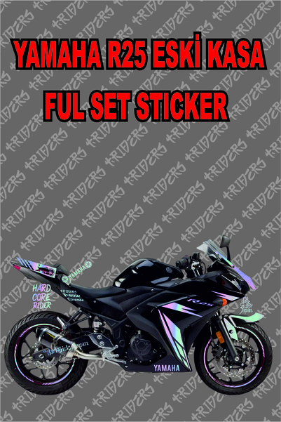 TRİDERS Yamaha R25 Sticker  Seti HOLOGRAM