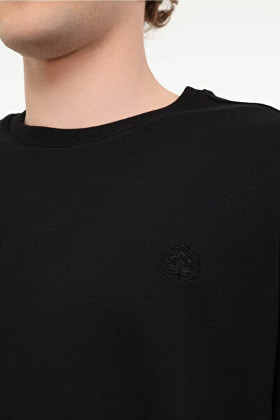 lumberjack Mb Sn75 C Neck Sw 5fx Μαύρο ανδρικό φούτερ