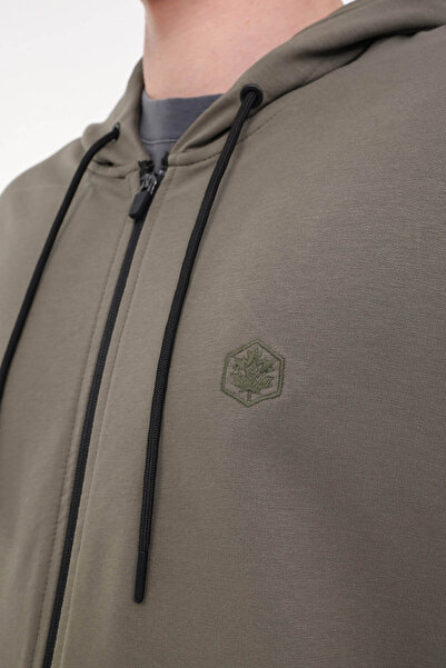 lumberjack Mb Sn72 Fz Hod 5Fx Açık Haki Erkek Sweatshirt A101939603