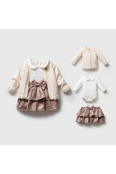 Nipperland Baby Girl 3-6-9-12 Magnolia Set