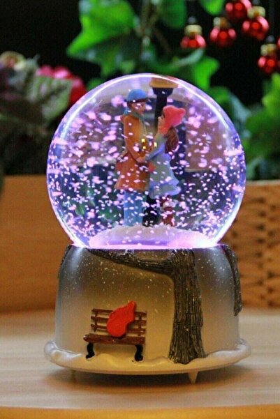 Genel Markalar Aşk Seninle Güzel Renk Değiştiren Müzikli Otomatik Kar Motorlu...