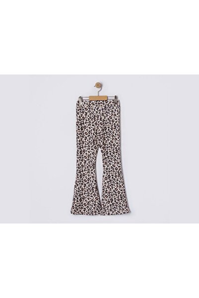 LEOPAR Kız çocuk İspanyol paça leoparlı pantolon