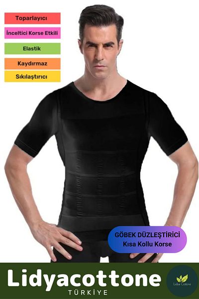 Lidyacottone Men's Broken Arm Corset Premium Blowing and Chest Support Gynecomastia Toparator