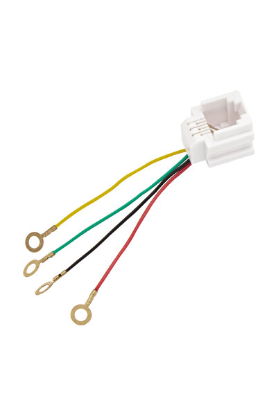 Powermaster RJ11 Soket 623K Jack 6P4C Telefon DSL Konnektörü 150 Mm