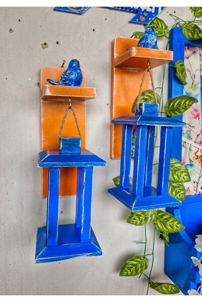 Home 2 li raflı fener set,duvar dekoru,tasarım ürün, mumluk,ev hediyesi,elemegi