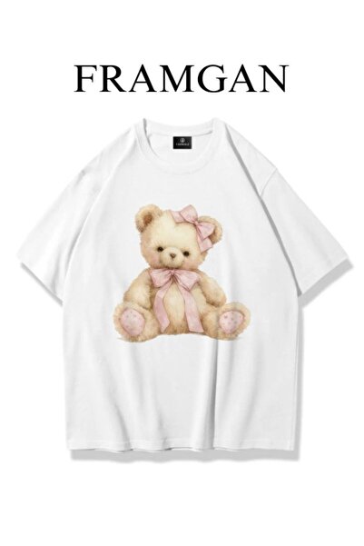 Framgan Γυναικείο μπλουζάκι με στάμπα με γλυκό αρκουδάκι