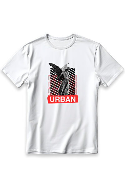 EZG Business Βαμβακερό μπλουζάκι Urban Melek με στάμπα, υπερμεγέθη, unisex