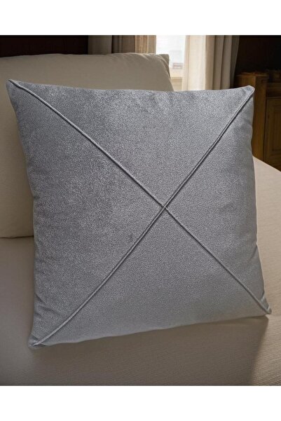 Rüyam Husă de pernă cu model încrucișat, gri, care nu pete și poate fi șters