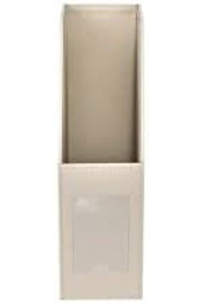 STOREMAX Mu-Artshop Magazine Holder Faux Leather Table Top Document/File Organizer 23 * 30 * 9 Cm. Beige Tnca 871301