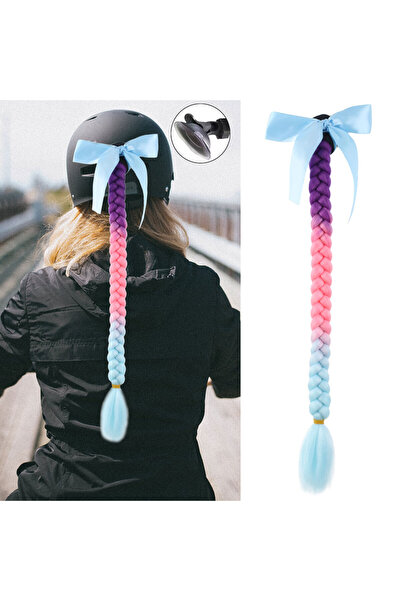 TAM TARZ Cască de motocicletă coadă de cal împletită - ACM19