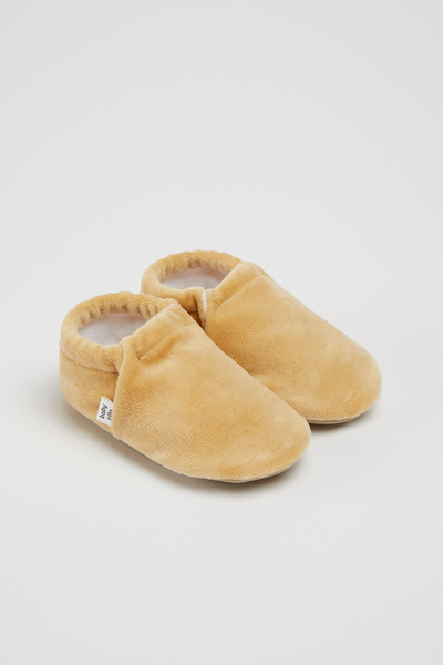 BabyZilla Kaydırmaz Taban, Kadife Bebek Patiği, Organik Pamuk Astar, Ev Botu ...