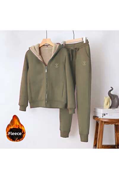 CLASSY.MODA Σετ θερμικής φόρμας - Σετ 2 τεμαχίων, κάτω-κορυφή, κουκούλα, 3 κλωστές, χωρίς μανίκια Welsoft