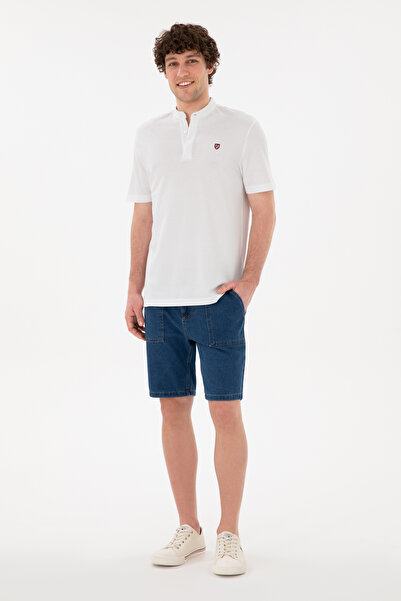 U.S. Polo Assn. Ανδρικό λευκό μπλουζάκι