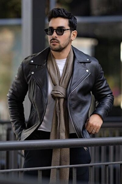 Jaglion Мъжка кожена яке North Model