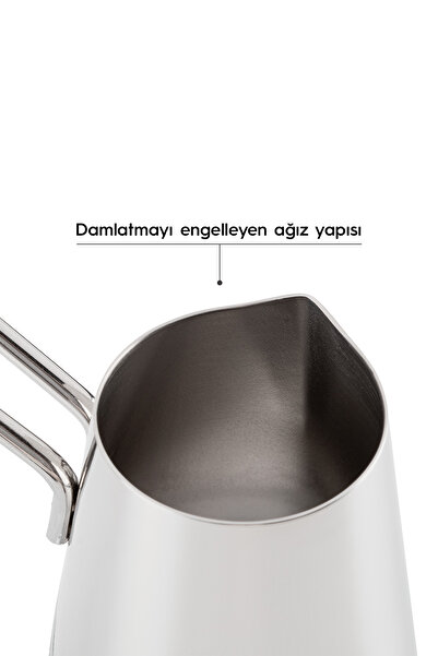 Nehir Everest 4 Parça Standlı Paslanmaz Çelik Cezve Seti