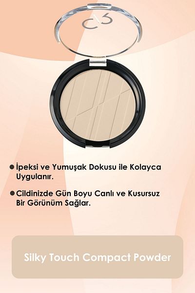 Golden Rose Silky Touch Compact Powder No: 01 Ivory - Sıkıştırılmış Pudra