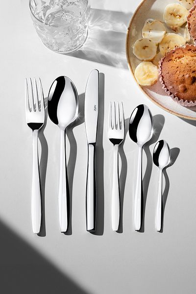 Nehir Sahra Plain 12-Person 72-Piece Cutlery Set