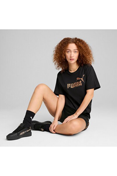 Puma Puma Ess Graphic Animal Relaxed Tee - Black