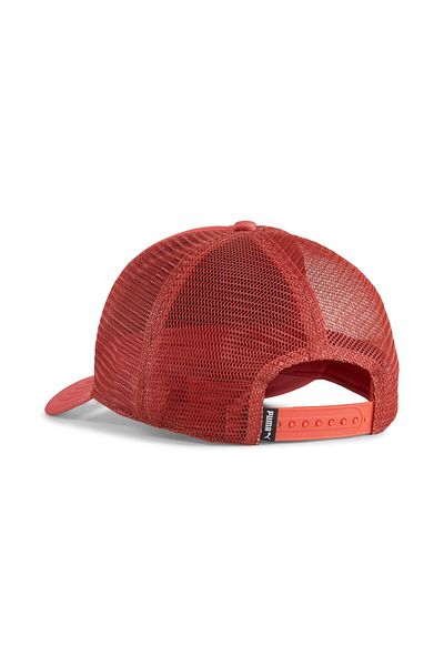 Puma Ess No. 1 Logo Trucker Cap Red Fire