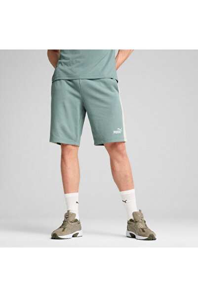 Puma شورت ESS BLOCK مقاس 10 بوصات TR Green Moon
