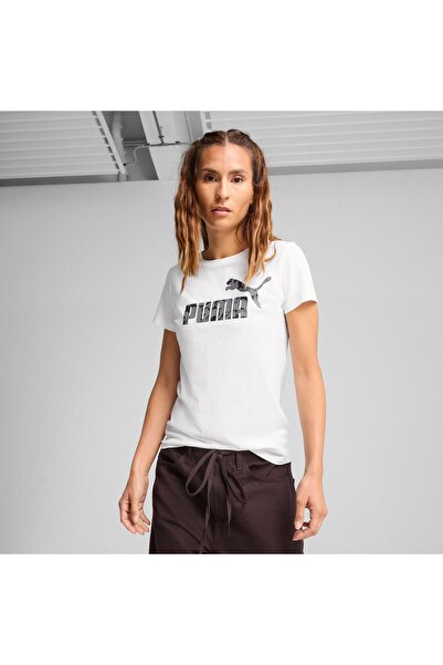 Puma تي شيرت أبيض ESS NATURE 2.0 PUMA