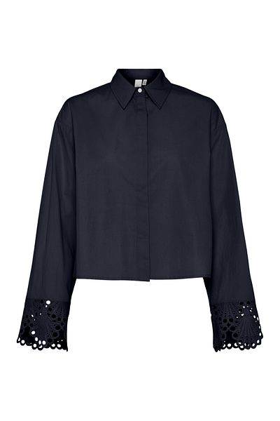 YAS. Cămașă Blazer bleumarin pentru femei