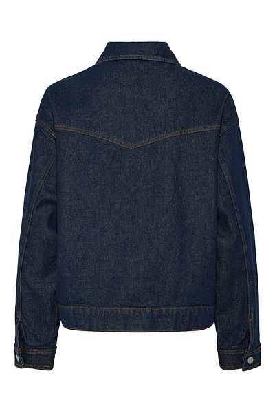 PIECES Ceket Kadın Dark Blue Denim