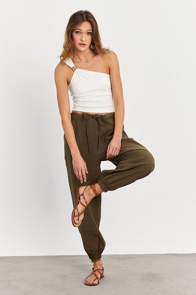 Cool & Sexy Khaki Kubra Women's Baggy Trousers - Gç900