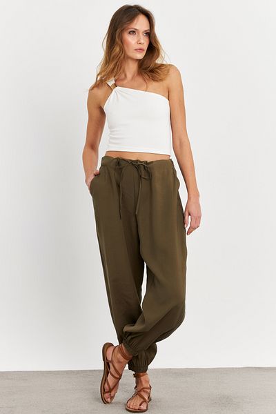 Cool & Sexy Khaki Kubra Women's Baggy Trousers - Gç900