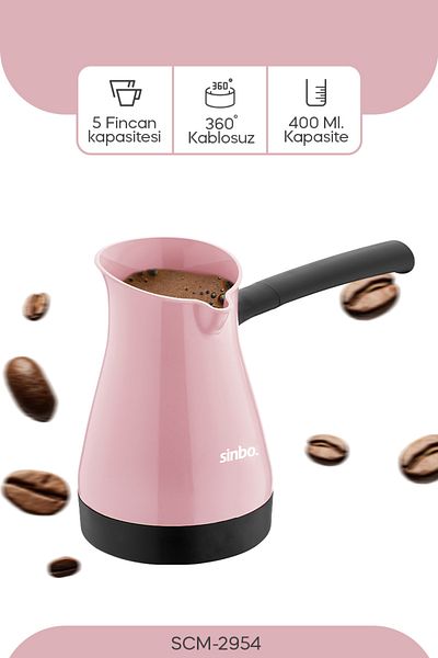 Sinbo Scm-2954 Pink Turkish Coffee Machine