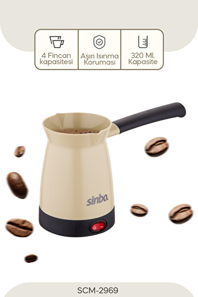 Sinbo Scm-2969 Elektrikli Cezve Bej*12 Adet