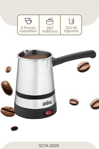 Sinbo SCM-2970 Inox Corded Electric Coffee Pot