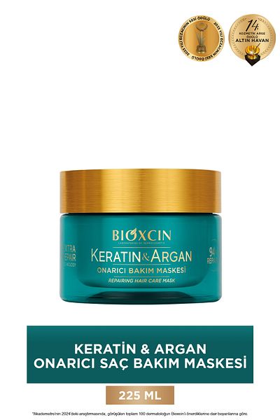 Bioxcin Keratin and Argan Repair Hair Care Mask 225 ml