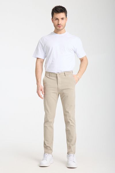 Trendyol Collection Flexible Slim-Fit-Basic-Chino-Gabardine-Hose – TMNSS25PL00018