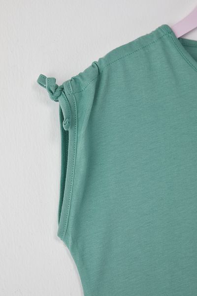 TRENDYOLKIDS Πλεκτό μπλουζάκι με στάμπα μέντας - TKDSS25TS00059