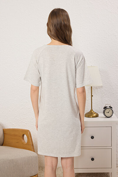 Trendyol Curve Μπεζ πλεκτό νυχτικό εγκυμοσύνης & μητρότητας κατάλληλο για θηλασμό TBBSS25CH00016