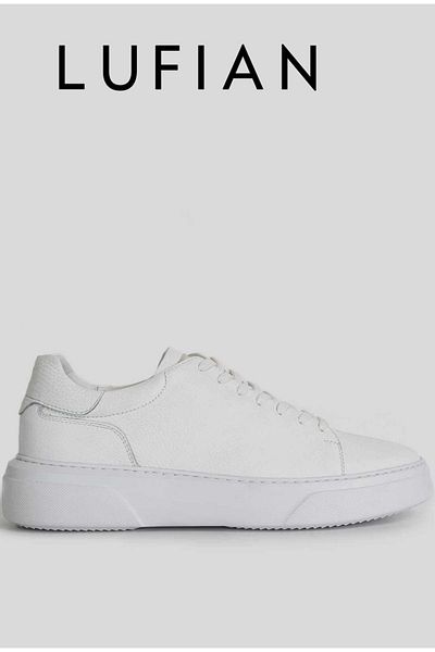 Lufian 111230187   Tommy Casual Δερμάτινα Ανδρικά Sneaker Παπούτσια Λευκά