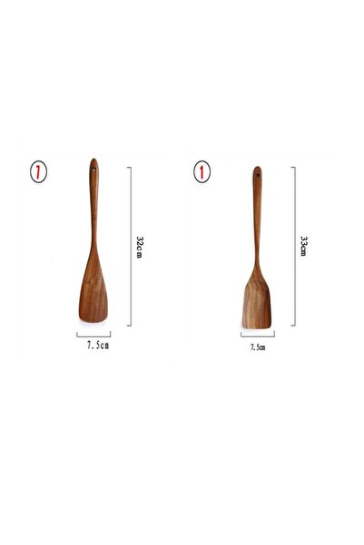 Choice مجموعة أدوات مطبخ خشبية من قطعتين، 1-9 قطع/مجموعة، ملاعق خشبية للطهي، ...