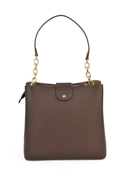 Ziya Жіноча сумка через плече та ручна сумка: 143979Z3050 Кавова з облямівкою