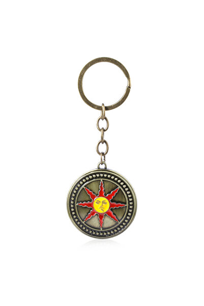 Choice سلسلة مفاتيح لعبة دارك سولز باللون الأبيض، درع فارس الشمس، سيف أورنشتا...