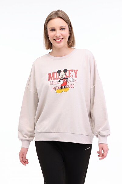 lumberjack WL MAY 16GFL546 3PR Bej Kadın Sweatshirt