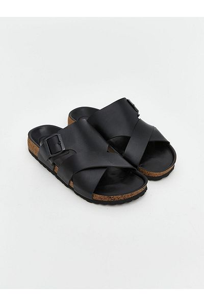 LC Waikiki Leather Look Men's Slippers