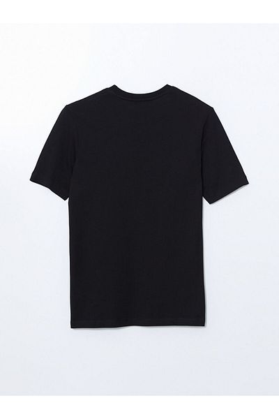 LC Waikiki New Season Crew Neck εμπριμέ χτενισμένο βαμβακερό ανδρικό Tisort - S5EH06Z8