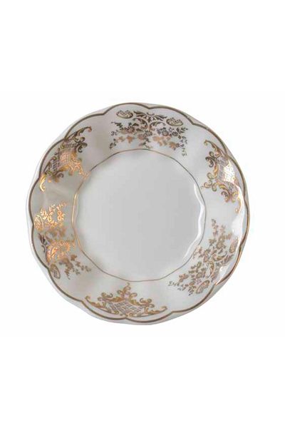 DUKKANI ISTANBUL Porcelain Tea Plate 12 Seater Novice Patterned Porcelain Coasters 12Pcs