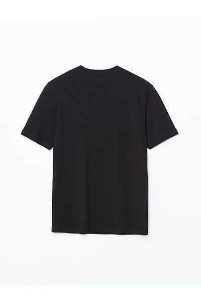 LC Waikiki Tricou pentru bărbați din bumbac pieptănat cu mânecă scurtă cu decolteu LCW
