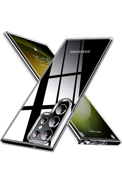 AWH جراب شفاف لهاتف Samsung Galaxy S24 Ultra، غير قابل للاصفرار، ملمس حريري، درجة عسكرية (شفاف)