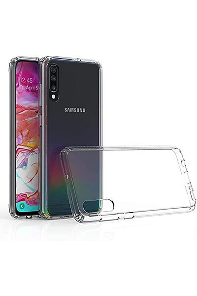 AWH Galaxy A70 Case – Ultra-Thin, Lightweight, Transparent TPU with Full Protection – Clear