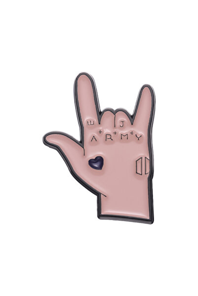 Choice دبوس مينا XZ9008، مغني فرقة راب كورية، رمز إيماءة مميز، شارة أخوية، فاندم