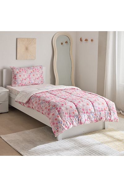 erorex طقم لحاف فردي من القطن من Ivy Meadows Lilette مكون من قطعتين - 135×220 سم